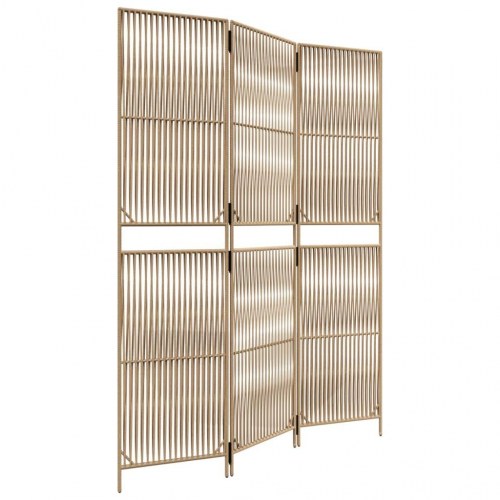 Rumdeler 3 paneler polyrattan beige