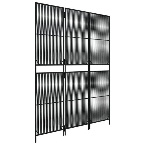 Rumdeler 3 paneler polyrattan sort