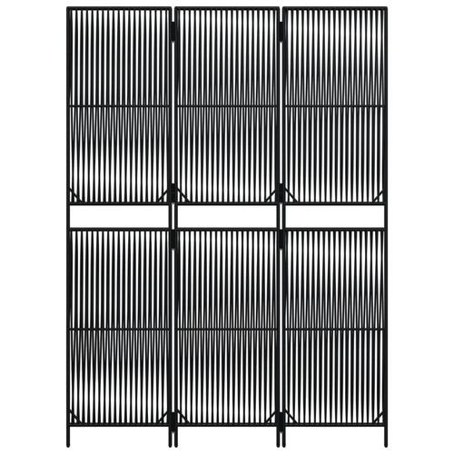 Rumdeler 3 paneler polyrattan sort