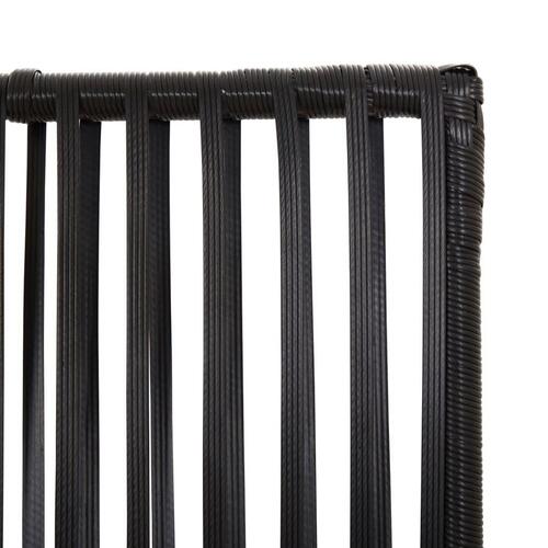 Rumdeler 3 paneler polyrattan sort