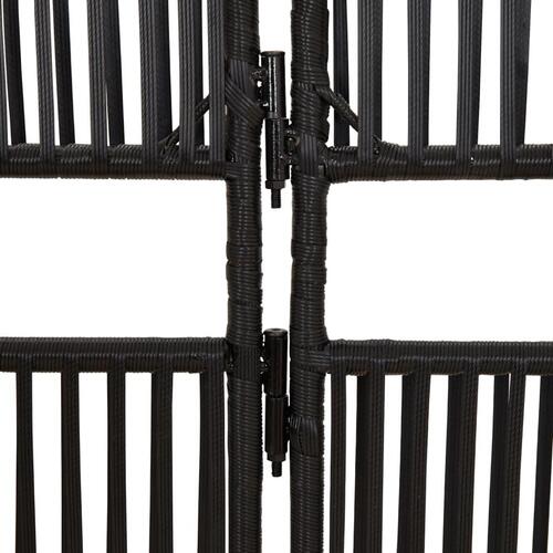 Rumdeler 3 paneler polyrattan sort