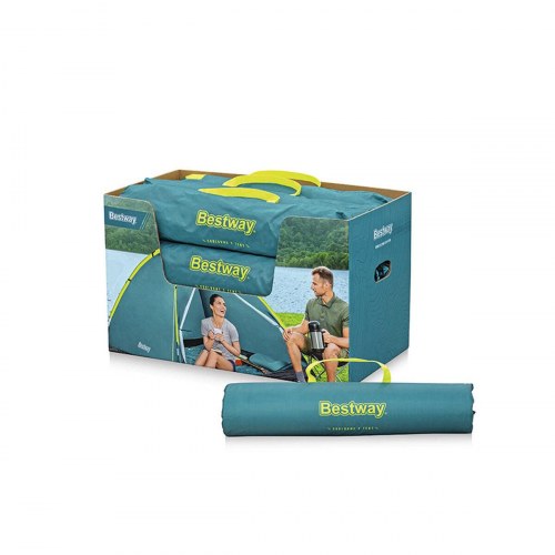 Bestway telt - grøn, 205 × 145 × 100 cm (2-personers)
