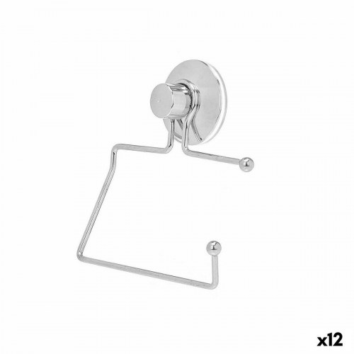 Toiletpapirholder med sugekop Berilo - stål/ABS, 12 x 14 x 3,5 cm (12 stk)