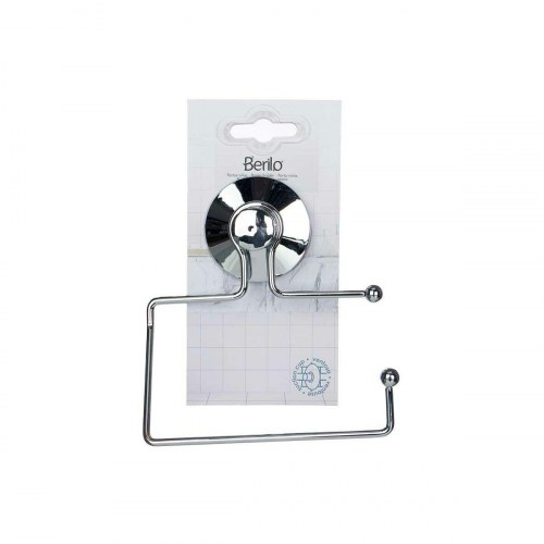Toiletpapirholder med sugekop Berilo - stål/ABS, 12 x 14 x 3,5 cm (12 stk)