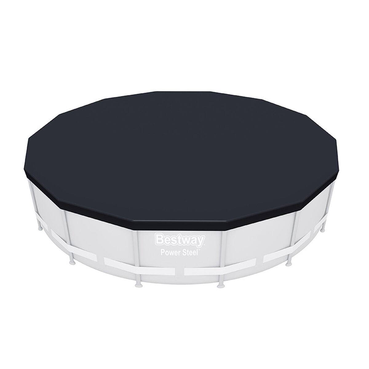 Swimmingpool Cover Sort Ø 427 cm