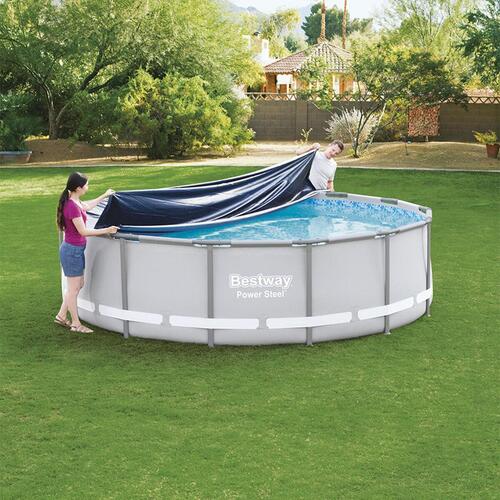 Swimmingpool Cover Sort Ø 427 cm