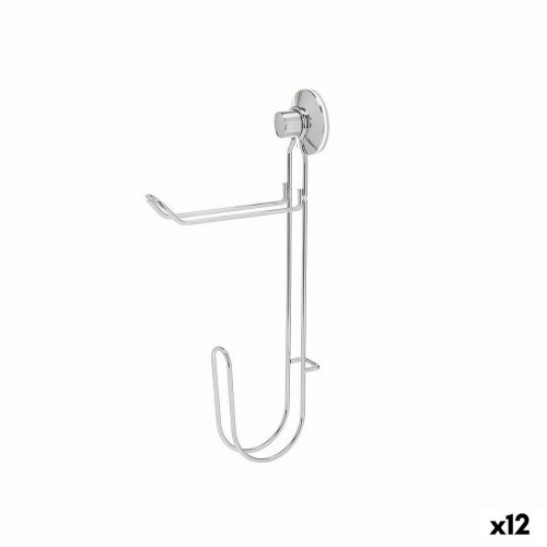 Toiletpapirholder Berilo - dobbelt sugekop, stål/ABS, 3 × 32 × 15 cm (12 enheder)