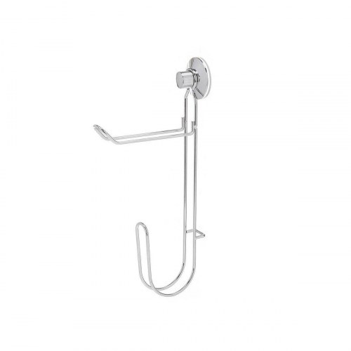 Toiletpapirholder Berilo - dobbelt sugekop, stål/ABS, 3 × 32 × 15 cm (12 enheder)