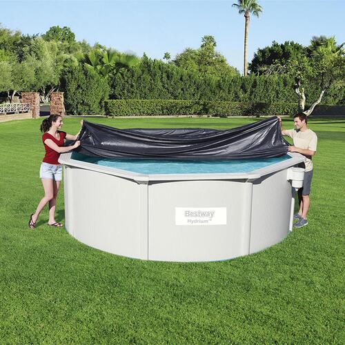 Swimmingpool Cover Sort Ø 401 cm (1 enheder)