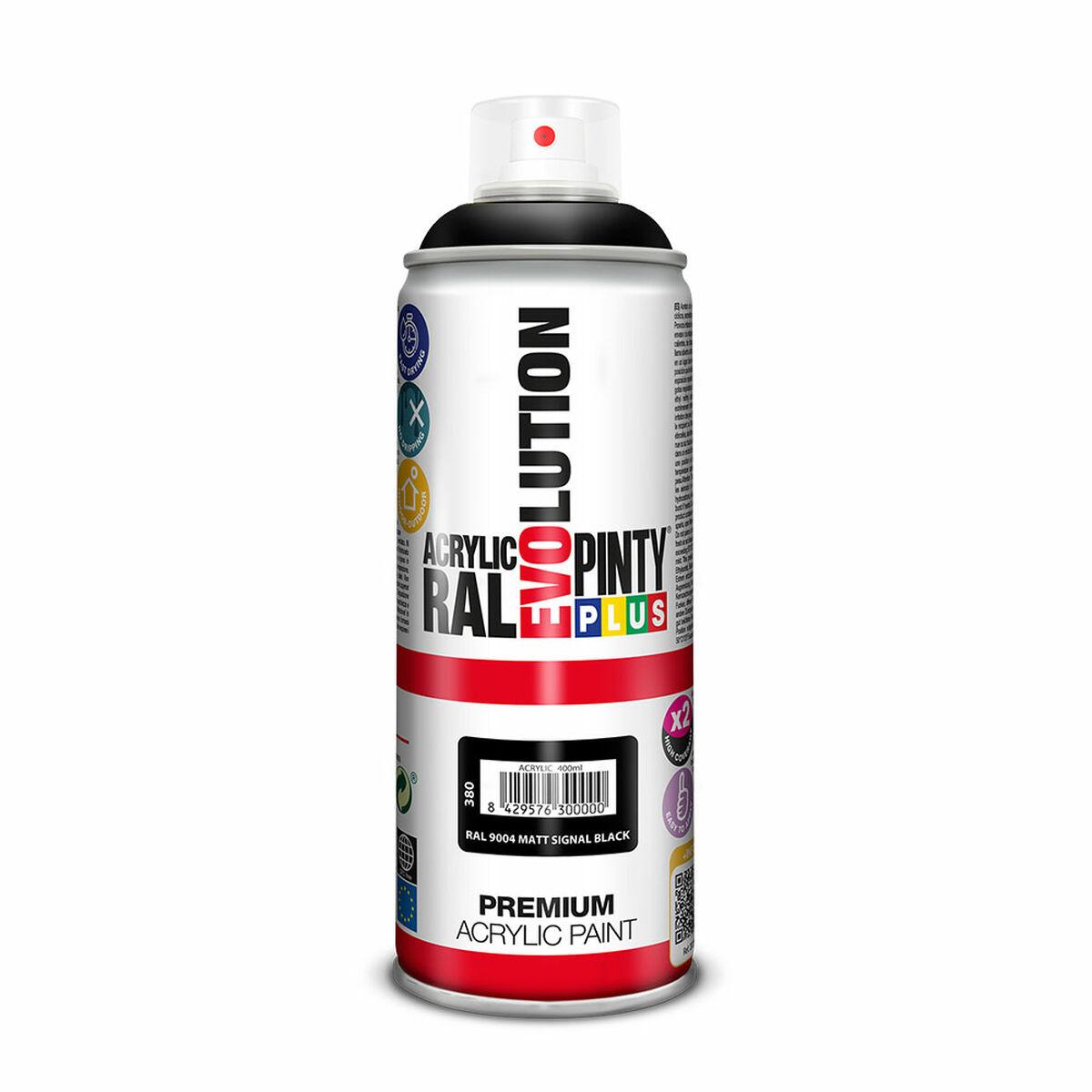 Pintyplus Evolution spraymaling RAL 9004 Signal Black 400 ml mat