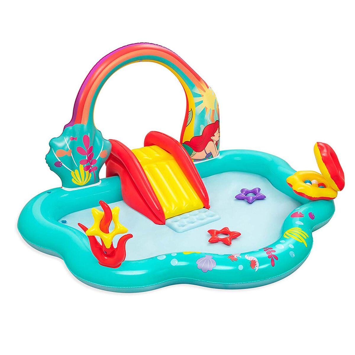 Bestway børnebassin legeplads 221 × 193 × 117 cm - multifarvet