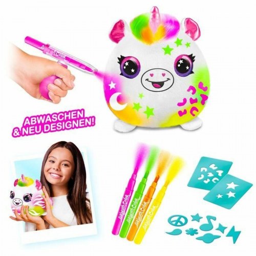 Tøjdyr Canal Toys Neon Enhjørning - Airbrush kreativ bamse