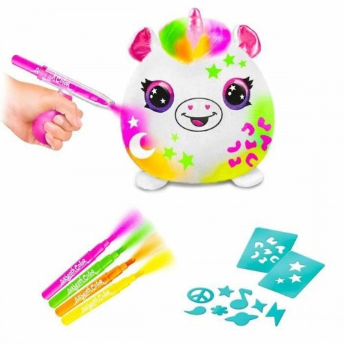 Tøjdyr Canal Toys Neon Enhjørning - Airbrush kreativ bamse