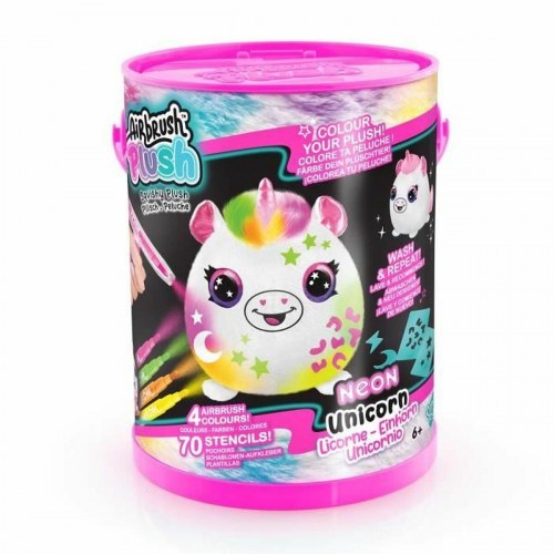 Tøjdyr Canal Toys Neon Enhjørning - Airbrush kreativ bamse
