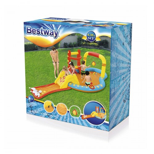 Bestway børnebassin legeplads - 435 × 213 × 117 cm