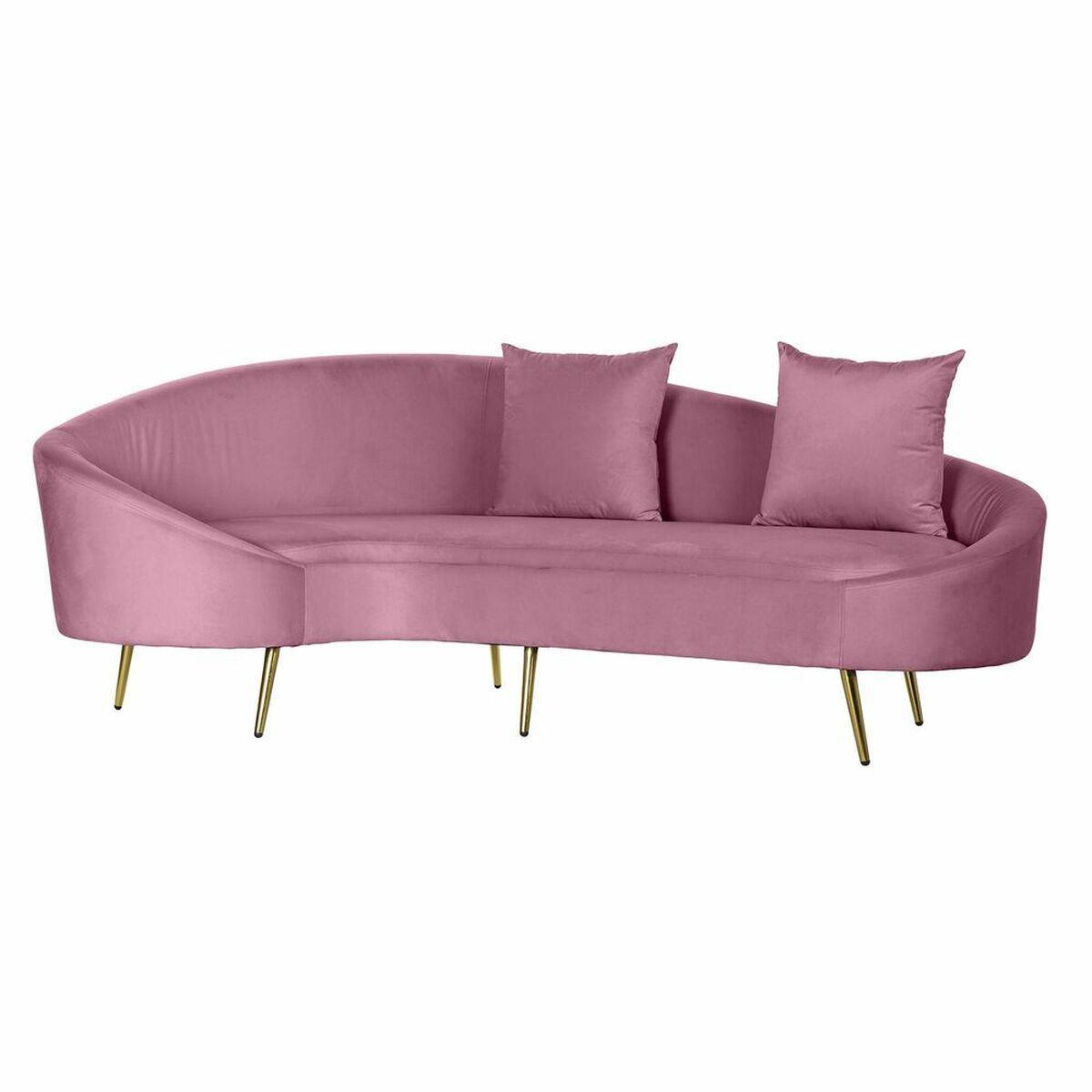 Sofa Pink Gylden Metal Polyester 210 120