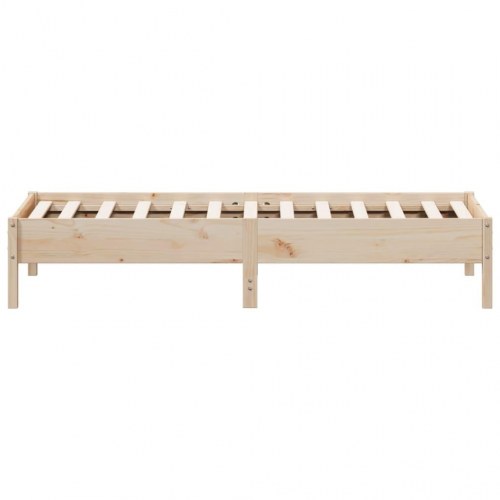 Sengeramme uden madras 90x190 cm massivt fyrretræ