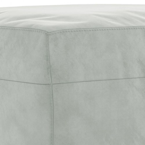 Sofasæt i velour, 3 dele med puder - lysegrå
