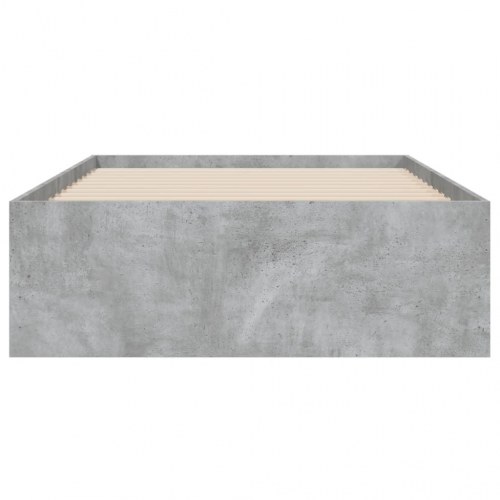 Sengeramme med skuffer 90x190 cm - konstrueret træ, betongrå