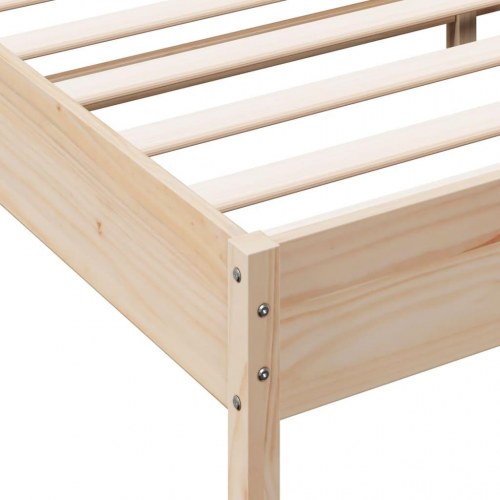 Sengeramme uden madras 180x200 cm massivt fyrretræ