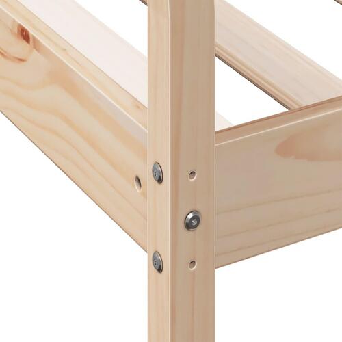 Daybed uden madras 80x200 cm massivt fyrretræ