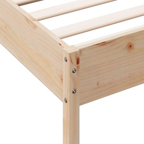 Sengeramme uden madras 100x200 cm massivt fyrretræ