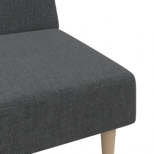 2-personers sovesofa i stof - mørkegrå