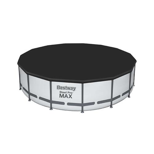 Swimmingpool Cover Sort Ø 457 cm (1 enheder)