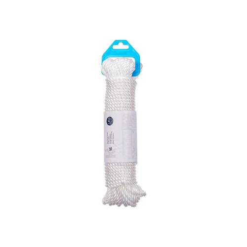 Tørresnor Hvid Plastik 20 m (24 enheder)