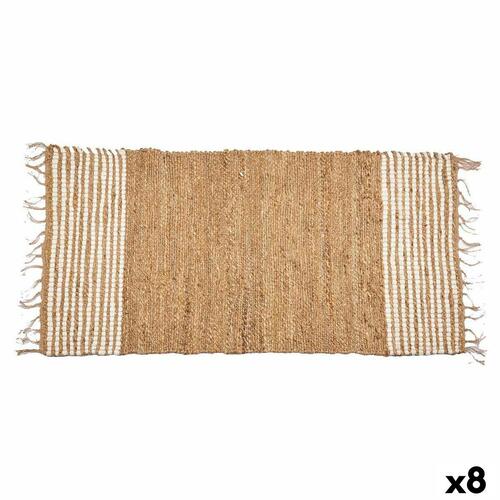 Tæppe Sort Natur Striber 70 x 1 x 140 cm (8 enheder)