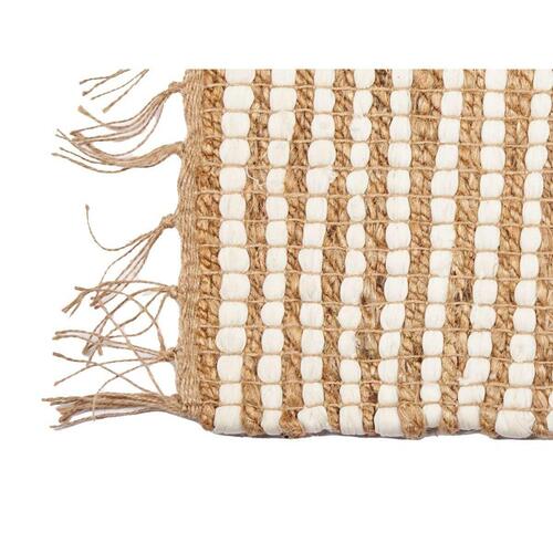 Tæppe Sort Natur Striber 70 x 1 x 140 cm (8 enheder)