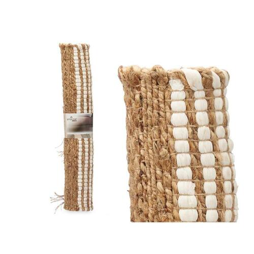 Tæppe Sort Natur Striber 70 x 1 x 140 cm (8 enheder)