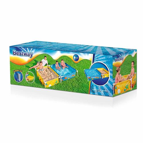 Bestway børnebassin med sandkasse - 213 × 122 × 30,5 cm