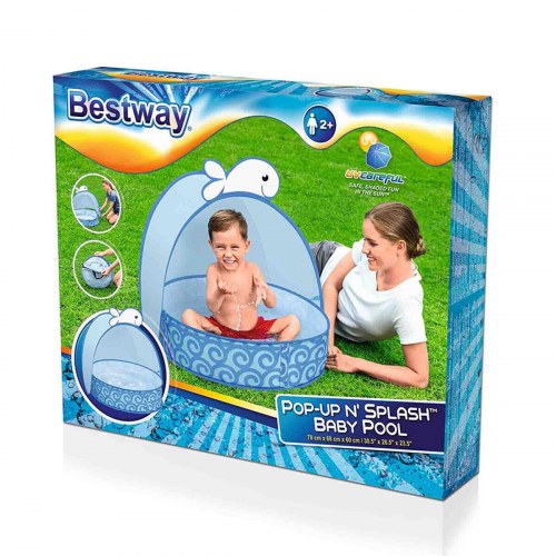 Badebassin til børn Bestway Hval - 78 × 68 × 60 cm