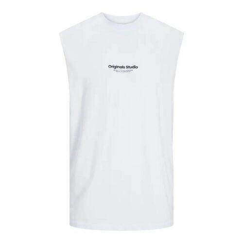 Jack & Jones Jovesterbro ærmeløs T-shirt til mænd - Hvid (S)