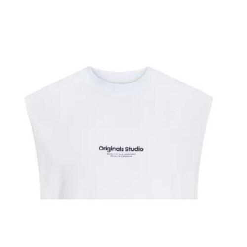 Jack & Jones Jovesterbro ærmeløs T-shirt til mænd - Hvid (S)