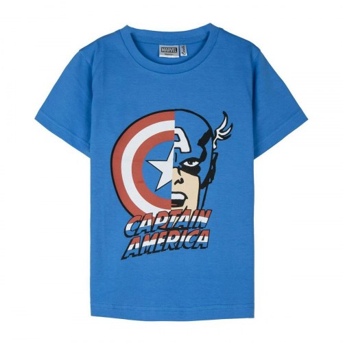 The Avengers børne T-shirt - blå, 10 år, 100% bomuld