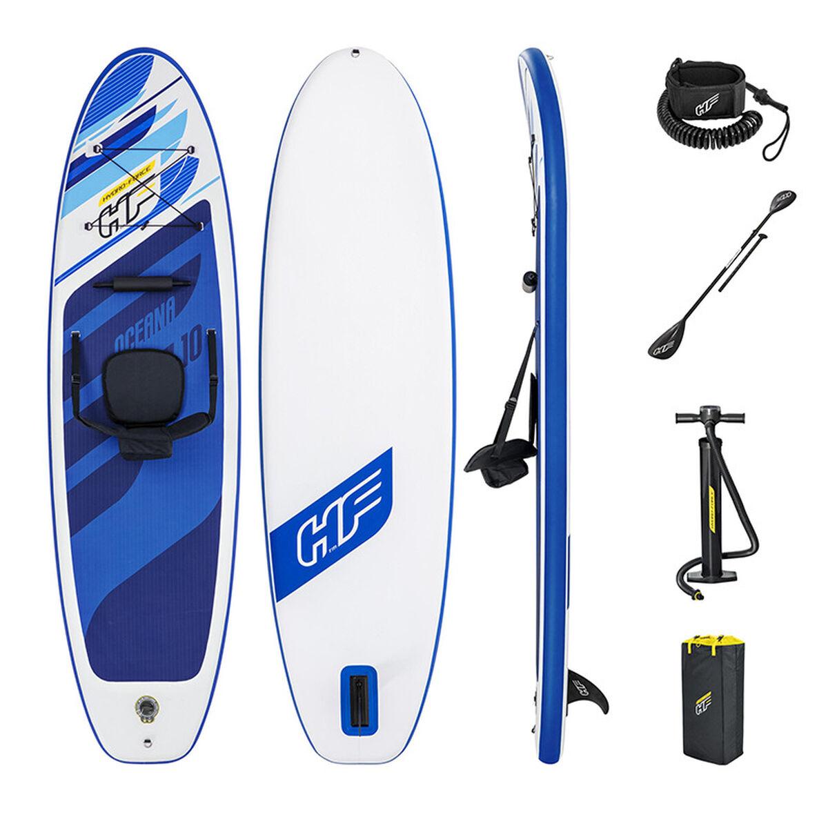 Oppustelige Paddle Surf Board Med Tilbehør Hydro Force Multifarvet 305 X 84 X 12 Cm