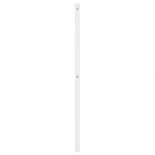 Sengegavl i metal 135 cm - hvid