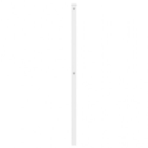 Udskiftningsgavl i metal 107 cm - hvid
