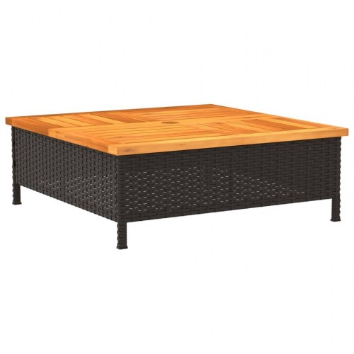 Skjuler til parasolfod 70 x 70 x 25 cm - sort/brun
