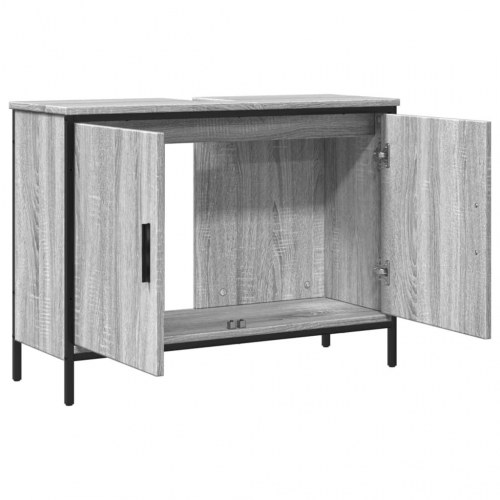Underskab til vask 80×30×60 cm - grå sonoma-eg, konstrueret træ
