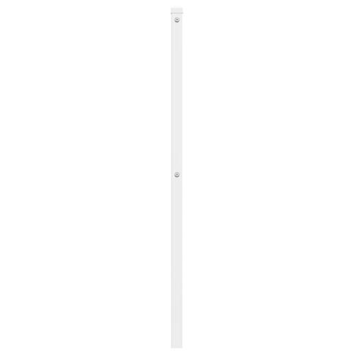 Sengegavl 120 cm metal hvid