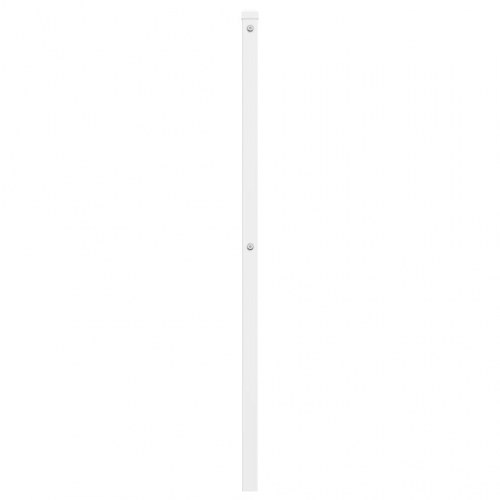 Sengegavl 200 cm i metal - hvid