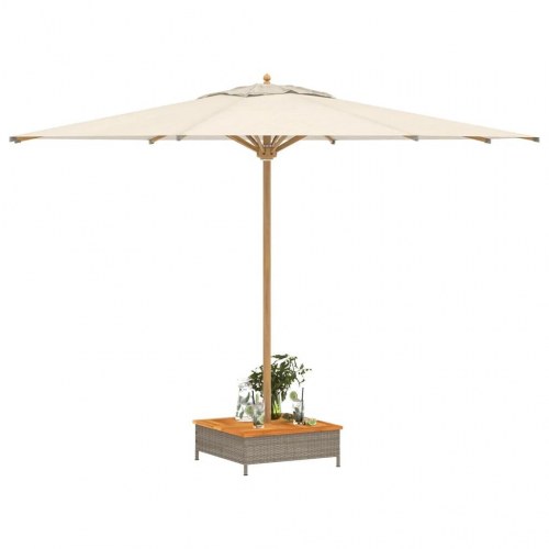 Skjuler til parasolfod med bordplade 70 x 70 x 25 cm - grå