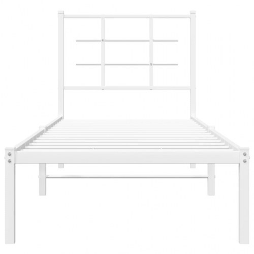 Sengeramme med sengegavl 80 x 200 cm - hvid