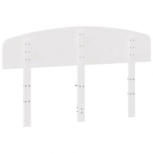 Sengegavl 150 cm massivt fyrretræ hvid