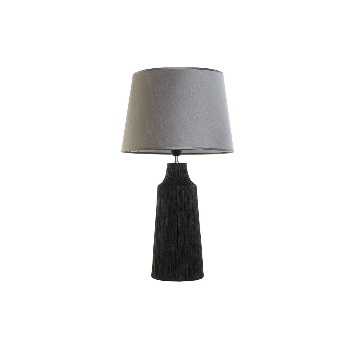 Bordlampe Home Esprit Sort Grå Harpiks 50 W 220 V 40 X 40 X 70 Cm 2 Enheder