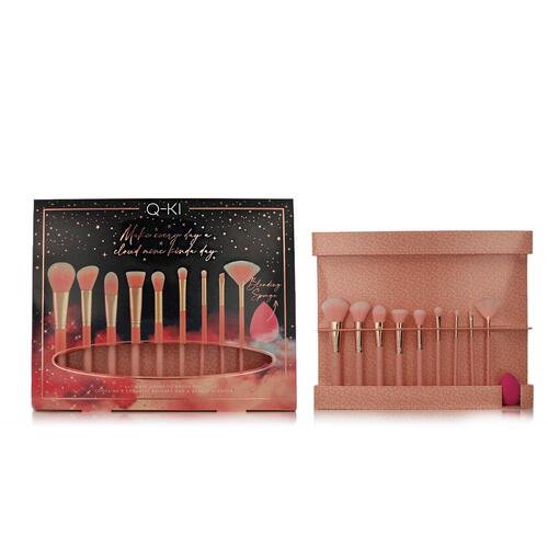 Sæt med Makeup Børster Q-KI Cosmetics 9 Dele