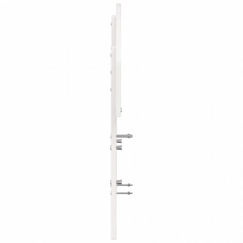 Sengegavl 120 cm massivt fyrretræ hvid